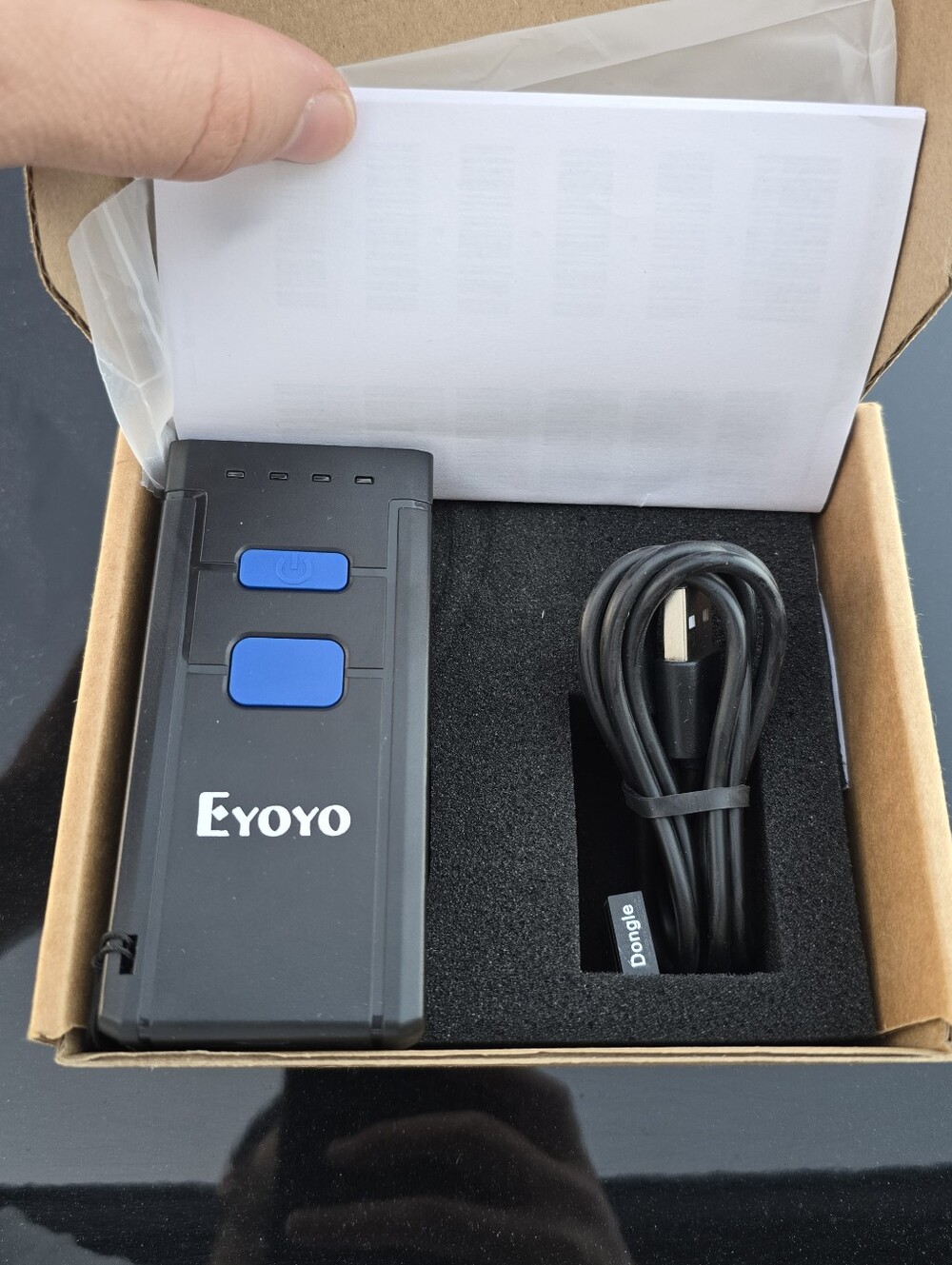 Eyoyo Wireless Barcode Scanner 1D Eyoyo-2877 Rechargeable USB For iOS/Android
